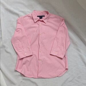 Polo Ralph Lauren Sport Pink and White Striped Casual Shirt